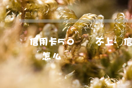 信用卡50萬還不上-信用卡50萬還不上會怎么樣