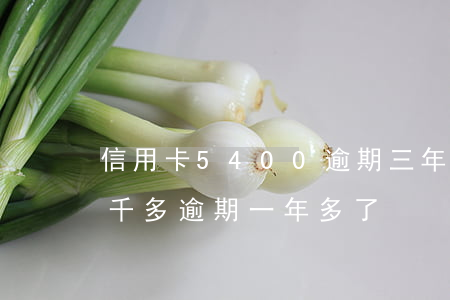 信用卡5400逾期三年會刑拘嗎(信用卡4千多逾期一年多了)