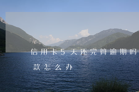信用卡5天还完算逾期吗(信用卡逾期五天还款怎么办)