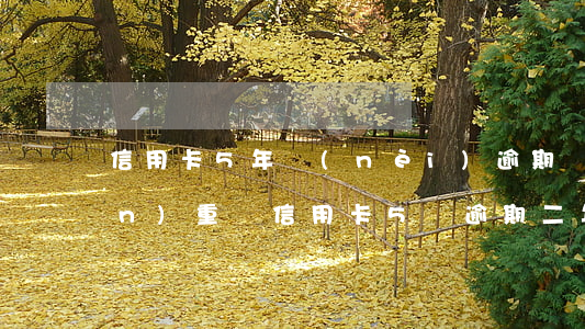 信用卡5年內(nèi)逾期兩次嚴(yán)重嗎(信用卡5萬逾期二年)