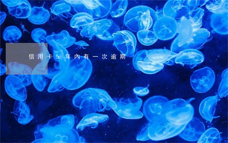信用卡5年內有一次逾期