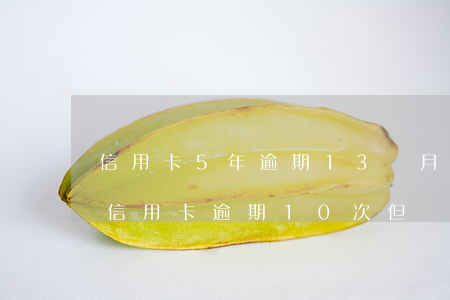 信用卡5年逾期13個月(五年內(nèi)信用卡逾期10次但兩年內(nèi)無逾期)