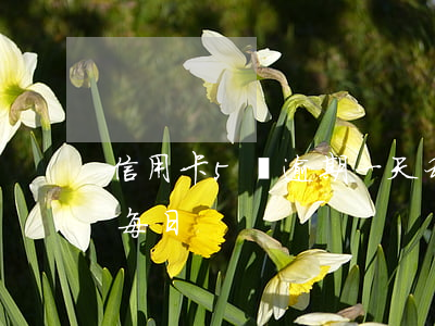 信用卡5萬逾期一天利息6(信用卡 逾期 萬五 每日)