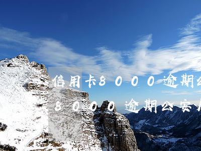 信用卡8000逾期公安局報案了-信用卡8000逾期公安局報案了會怎么樣
