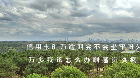 信用卡8万逾期会不会坐牢呀 欠了信用卡8万多我该怎么办啊?感觉快疯了