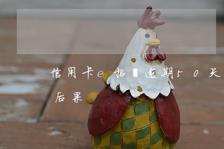信用卡e招貸逾期50天(信用卡e招貸逾期后果)