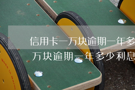 信用卡一万块逾期一年多少利息-信用卡一万块逾期一年多少利息啊