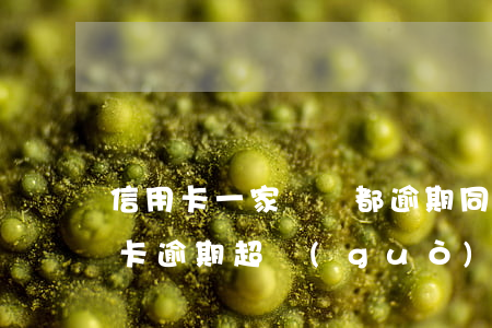 信用卡一家兩張都逾期(同一家銀行兩張信用卡逾期超過(guò)五萬(wàn))