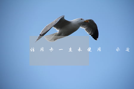 信用卡一直未使用顯示逾期