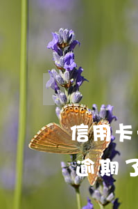 信用卡一直逾期沒還會怎么樣 沒注意信用卡逾期了