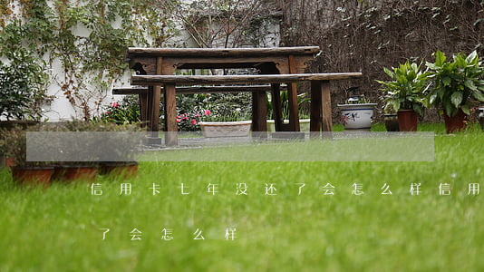 信用卡七年没还了会怎么样(信用卡七年没还了会怎么样)