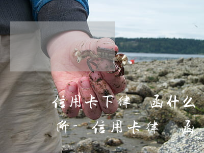 信用卡下律師函什么時(shí)候起訴律所-信用卡 律師函