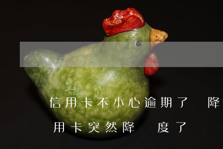 信用卡不小心逾期了會降額度嗎-為什么信用卡突然降額度了