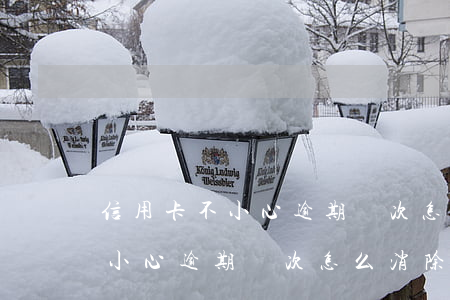 信用卡不小心逾期兩次怎么消除-信用卡不小心逾期兩次怎么消除記錄