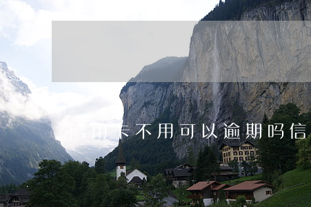 信用卡不用可以逾期吗(信用卡 不使用)