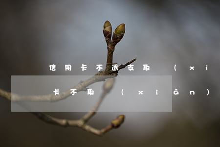 信用卡不透支取現(xiàn)收費嗎(信用卡不取現(xiàn)怎么消費)