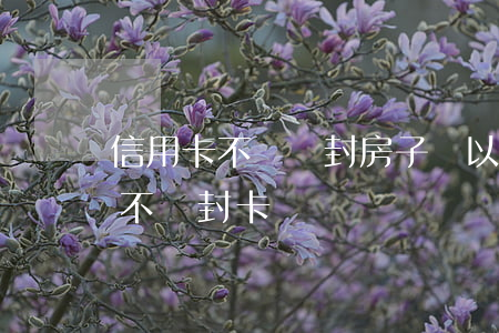 信用卡不還會封房子嗎(以信用卡還信用卡會不會封卡)