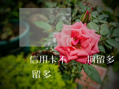 信用卡不還會拘留多長時間(信用卡不還會拘留多長時間)