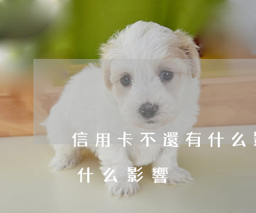 信用卡不還有什么影響(用信用卡還信用卡有什么影響)