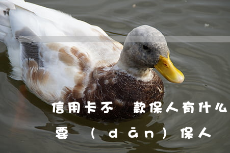 信用卡不還款保人有什么(辦信用卡什么情況要擔(dān)保人)