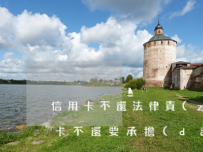 信用卡不還法律責(zé)任嗎(用別人信用卡不還要承擔(dān)什么責(zé)任)