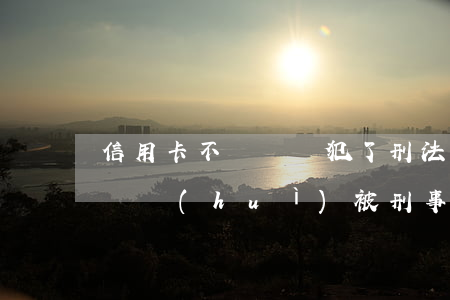 信用卡不還錢觸犯了刑法嗎(多少錢信用卡不還會(huì)被刑事)