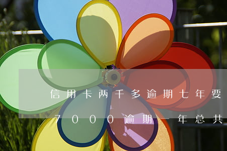 信用卡两千多逾期七年要还多少钱(欠信用卡7000逾期一年总共要还多少?)