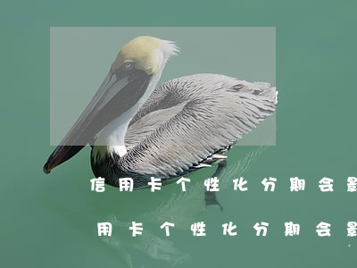 信用卡个性化分期会影响配偶信用卡吗-信用卡个性化分期会影响配偶信用卡吗