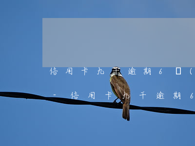 信用卡九千逾期6個(gè)月會被起訴嗎-信用卡九千逾期6個(gè)月會被起訴嗎知乎