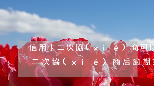 信用卡二次協(xié)商可以逾期幾天-二次協(xié)商后逾期幾個(gè)小時(shí)