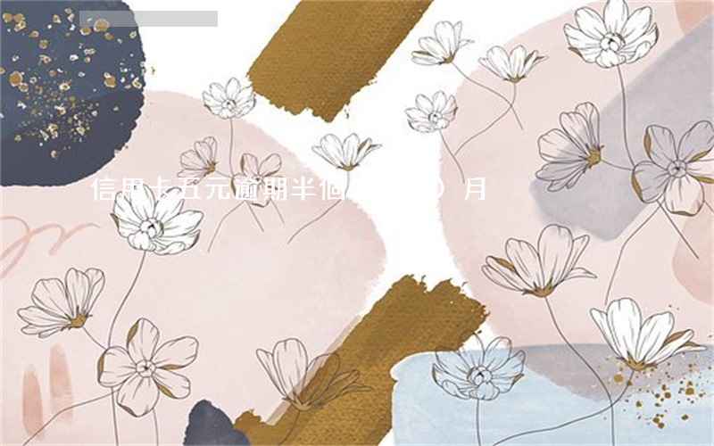 信用卡五元逾期半個(gè)月