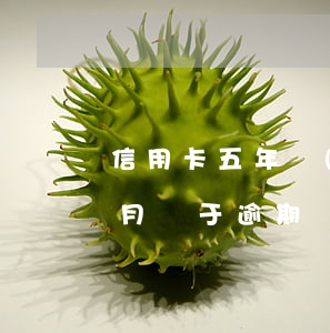 信用卡五年內(nèi)有十六個(gè)月處于逾期