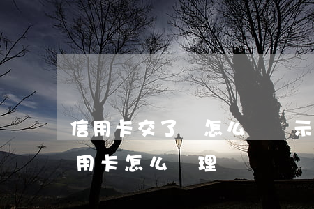 信用卡交了錢怎么還顯示逾期(逾期還清的信用卡怎么處理)