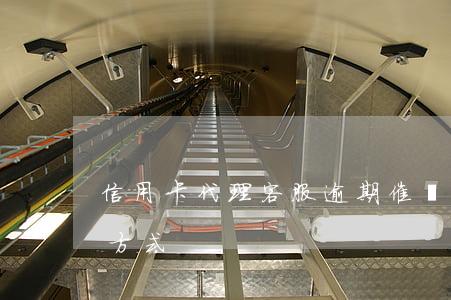 信用卡代理客服逾期催還款(信用卡逾期催收方式)
