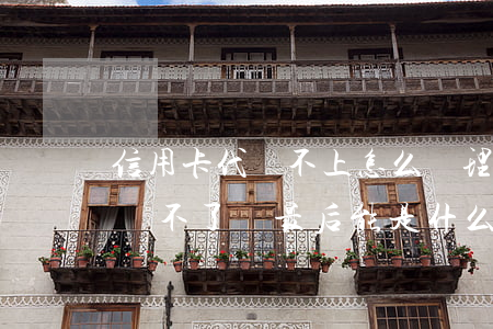 信用卡代還不上怎么辦理信用卡-代信用卡還不了錢最后能是什么結(jié)果