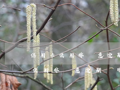 信用卡使用非惡意逾期證明怎么寫-信用卡使用非惡意逾期證明怎么寫的
