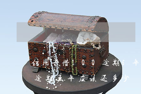 信用卡借100逾期5年(信用卡欠100元逾期五年应该还多少)