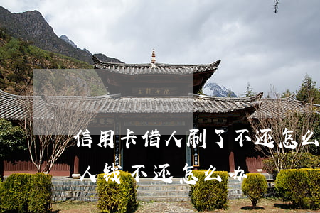 信用卡借人刷了不还怎么办(刷信用卡借给别人钱不还怎么办)