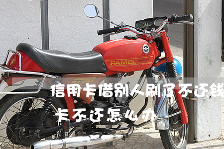 信用卡借别人刷了不还钱(朋友借钱刷了信用卡不还怎么办)