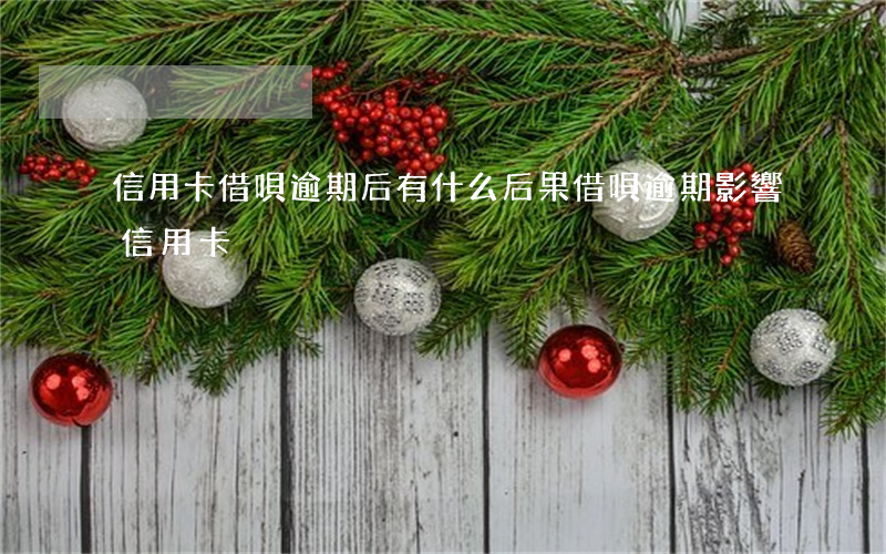 信用卡借唄逾期后有什么后果(借唄逾期影響信用卡)