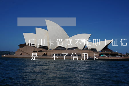 信用卡借款不逾期上征信嗎(征信有逾期是不是辦不了信用卡)