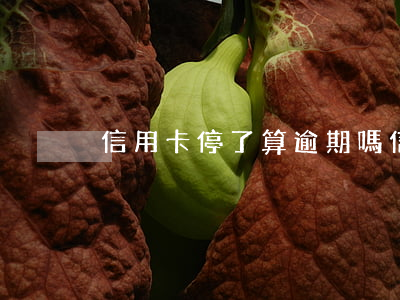 信用卡停了算逾期嗎(信用卡停了算逾期嗎)