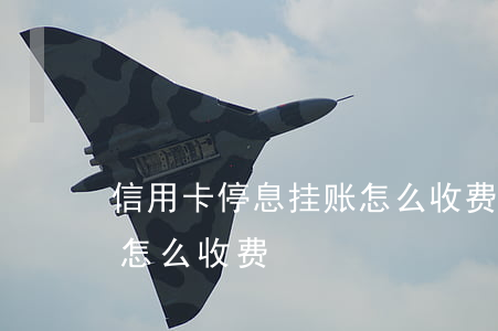 信用卡停息挂账怎么收费-信用卡停息挂账怎么收费