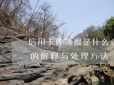 信用卡停额度是什么意思？信用卡暂停使用的解释与处理方法
