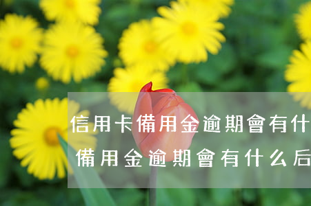 信用卡備用金逾期會有什么后果嗎-信用卡備用金逾期會有什么后果嗎知乎