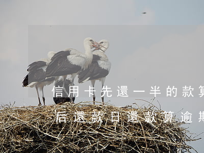 信用卡先還一半的款算是逾期嗎(在信用卡最后還款日還款算逾期不)