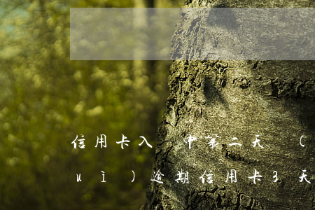 信用卡入賬中第二天會(huì)不會(huì)逾期(信用卡3天后出賬什么意思)