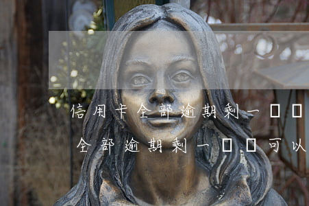 信用卡全部逾期剩一個還可以用嗎-信用卡全部逾期剩一個還可以用嗎怎么辦