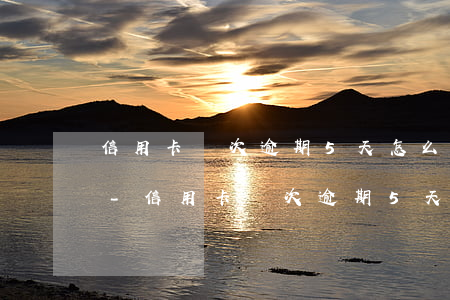信用卡兩次逾期5天怎么補(bǔ)救措施-信用卡兩次逾期5天怎么補(bǔ)救措施呢