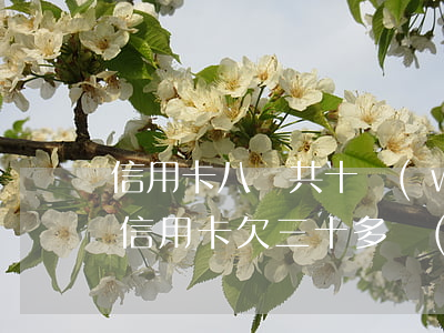 信用卡八張共十萬(wàn)全部逾期(9張信用卡欠三十多萬(wàn))